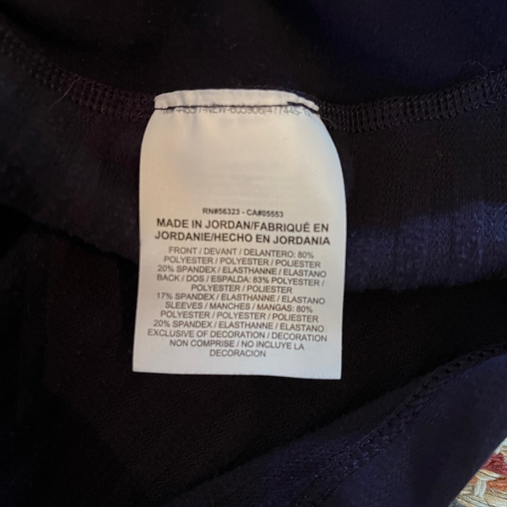 Nike Pro Dri-Fit Mock Neck Half Zip Fleece Lined Running Shirt Purple Size M - Picture 4 of 4